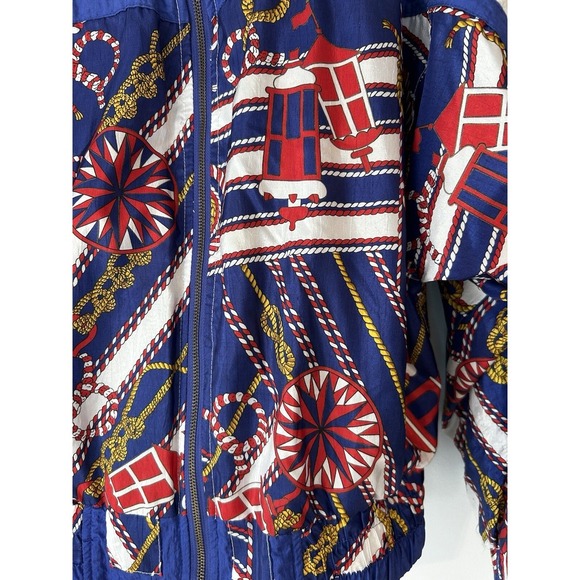 Size LP Windbreaker Set. Nautical Theme 1990S. Shoulder Pads, Casual. Part - Picture 2 of 12